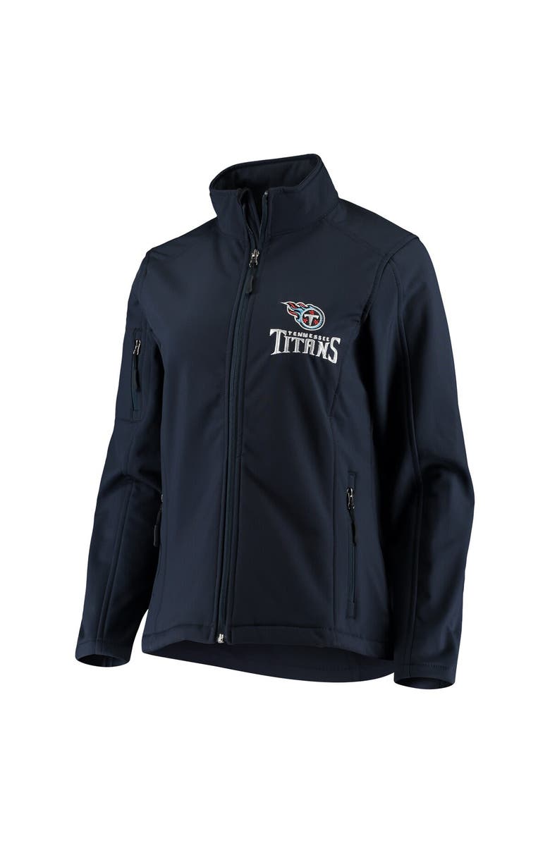 DUNBROOKE Women's Navy Tennessee Titans Full-Zip Sonoma Softshell Jacket, Alternate, color, Navy