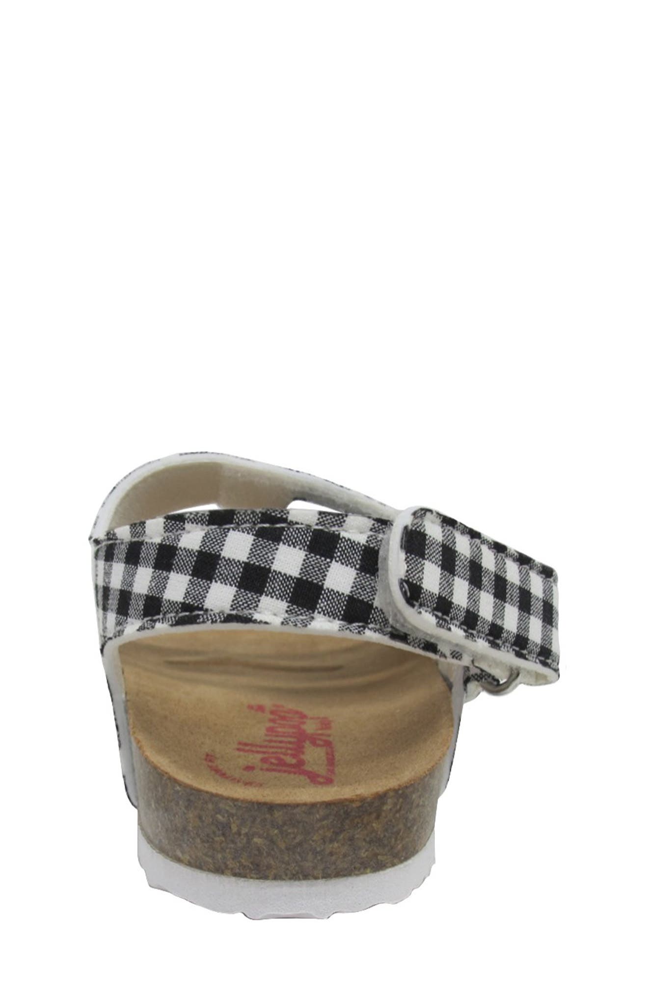 JELLYPOP Kids' Lil' Maribee Sandal, Alternate, color, White / Black