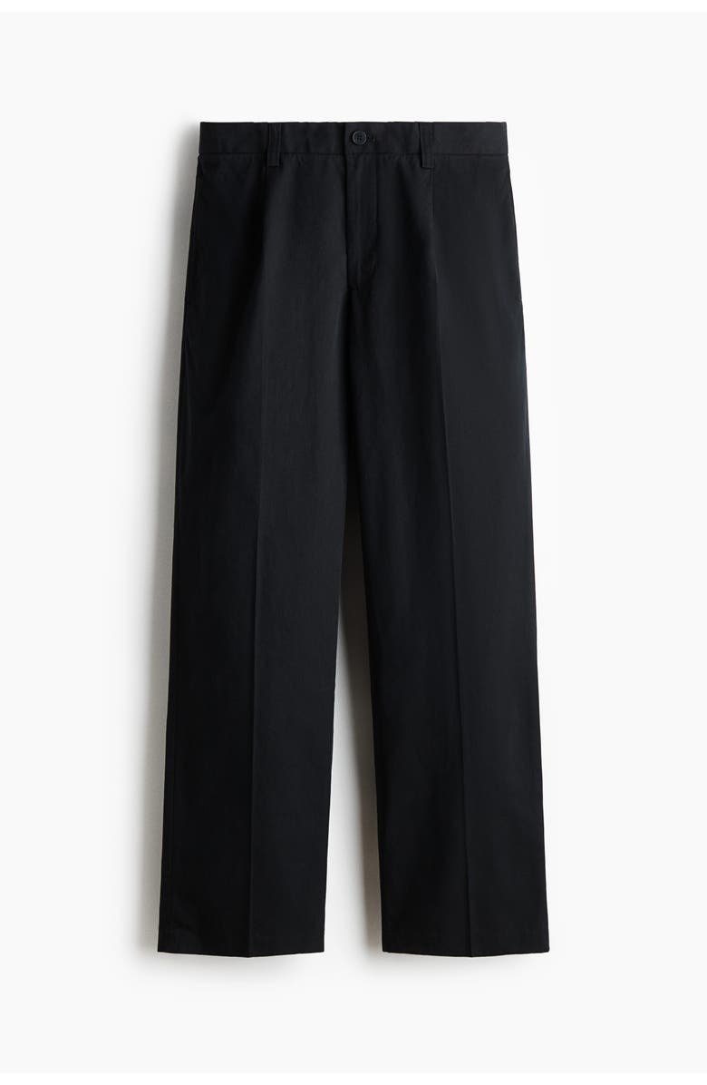 H&M Relaxed Fit Cotton And Lyocell Tailored Trousers, Main, color, 