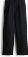 H&M Relaxed Fit Cotton And Lyocell Tailored Trousers