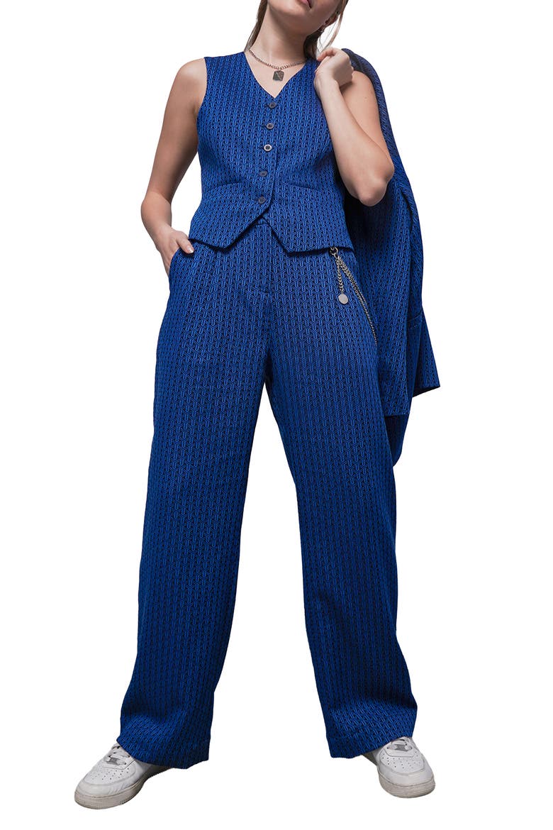 The Empower Jacquard Vest, Alternate, color, COBALT BLUE