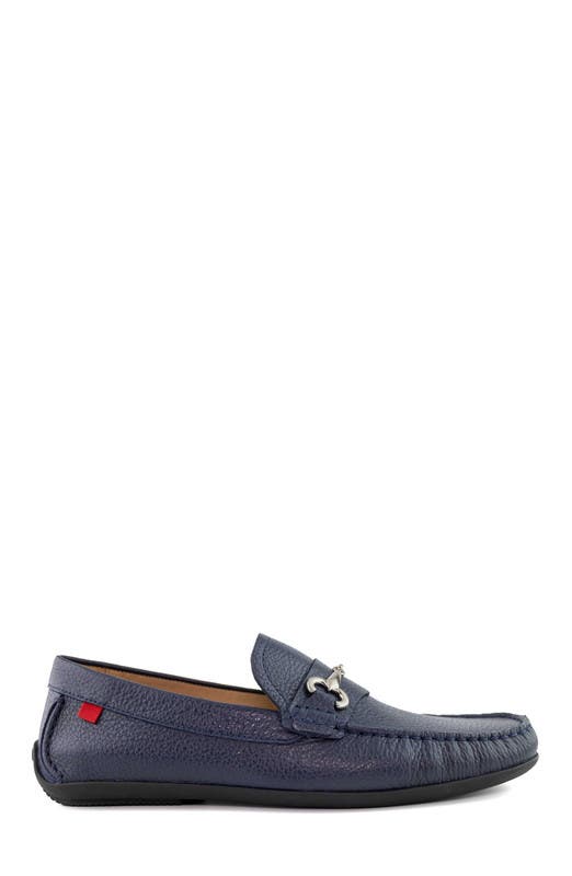 Wall Street Leather Buckle Loafer, Alternate, color, Fast Blue Grainy