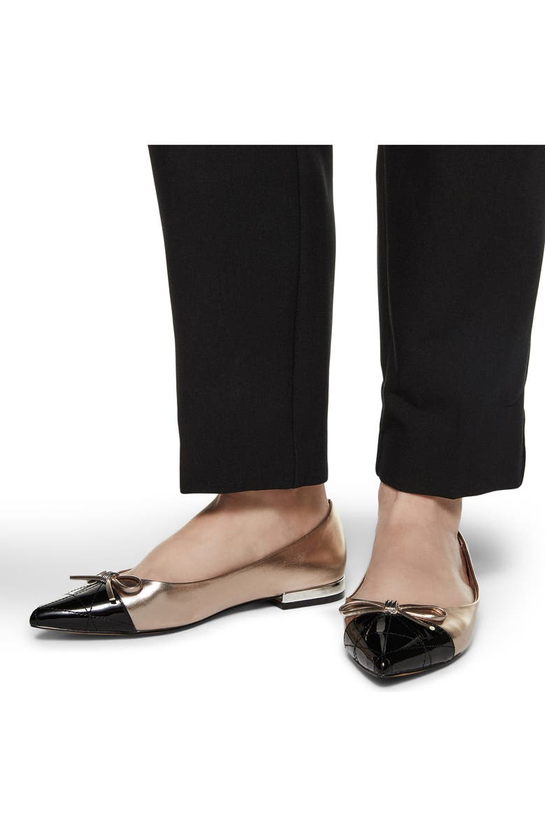 ALDO Maddelyn Pointed Cap Toe Flat, Alternate, color, Silver