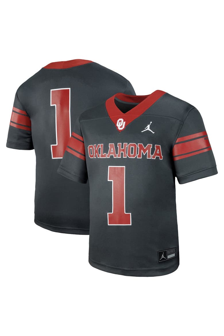 Jordan Brand Toddler Jordan Brand #1 Anthracite Oklahoma Sooners ...