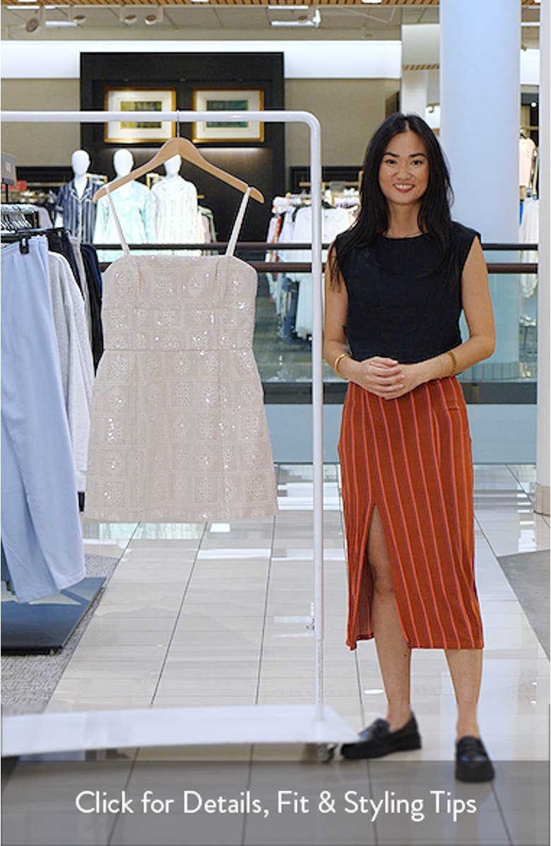 Floral Sequin Minidress, sales video thumbnail