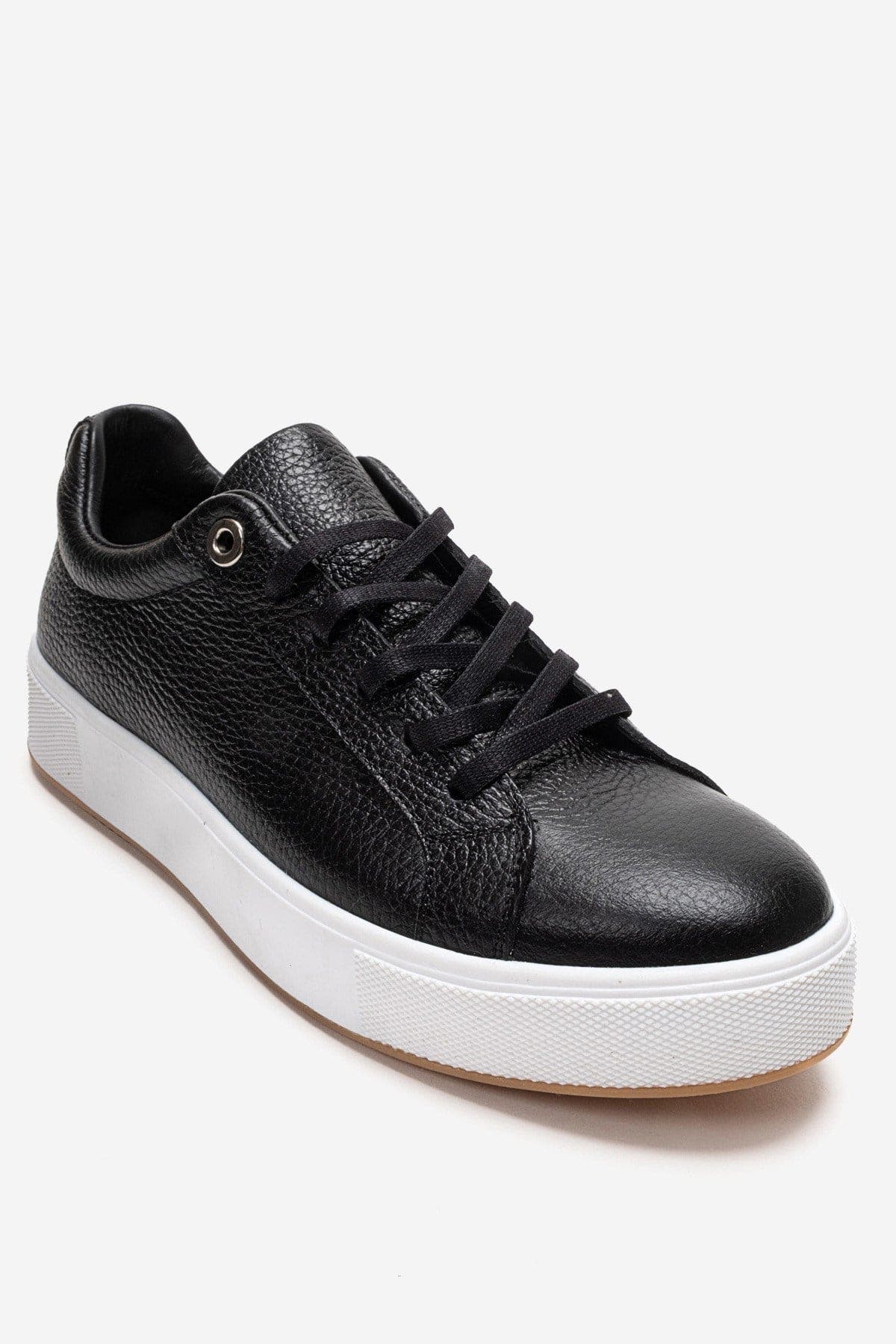 Forever & Always Shoes Pallen Leather Casual Sneaker, Alternate, color, Black