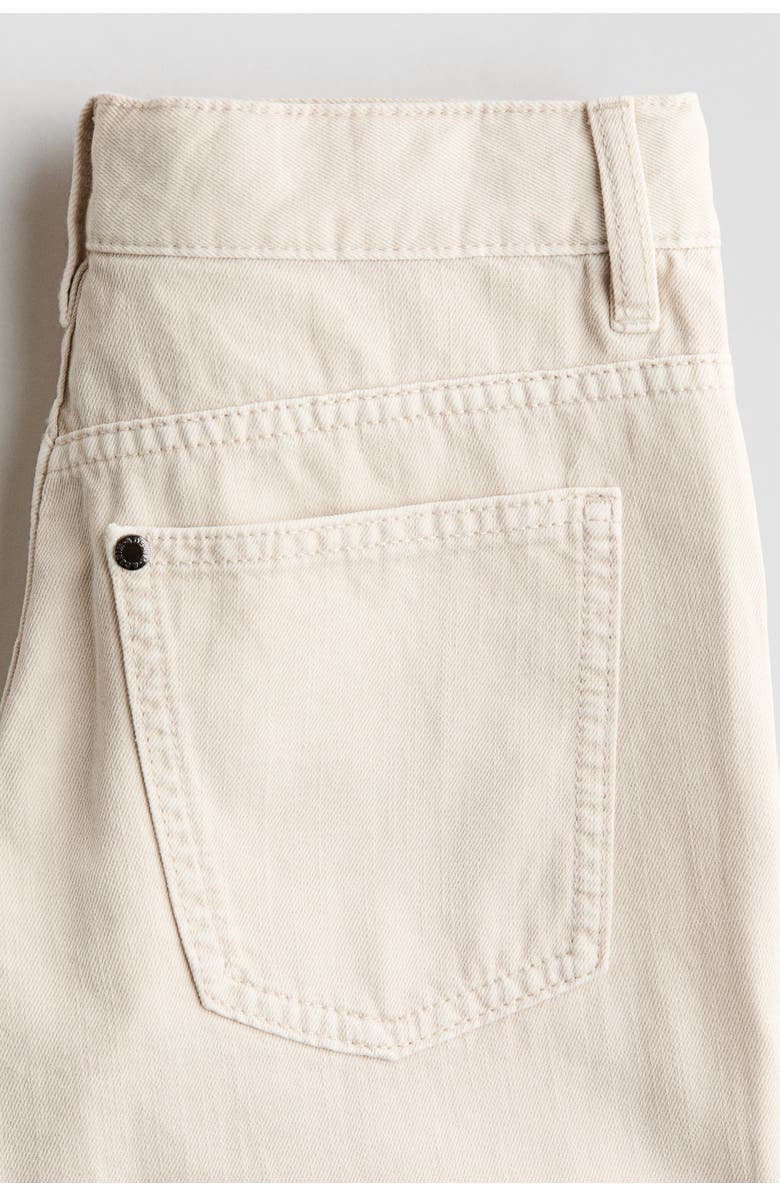 H&M Cotton Twill Trousers, Alternate, color, Light Beige