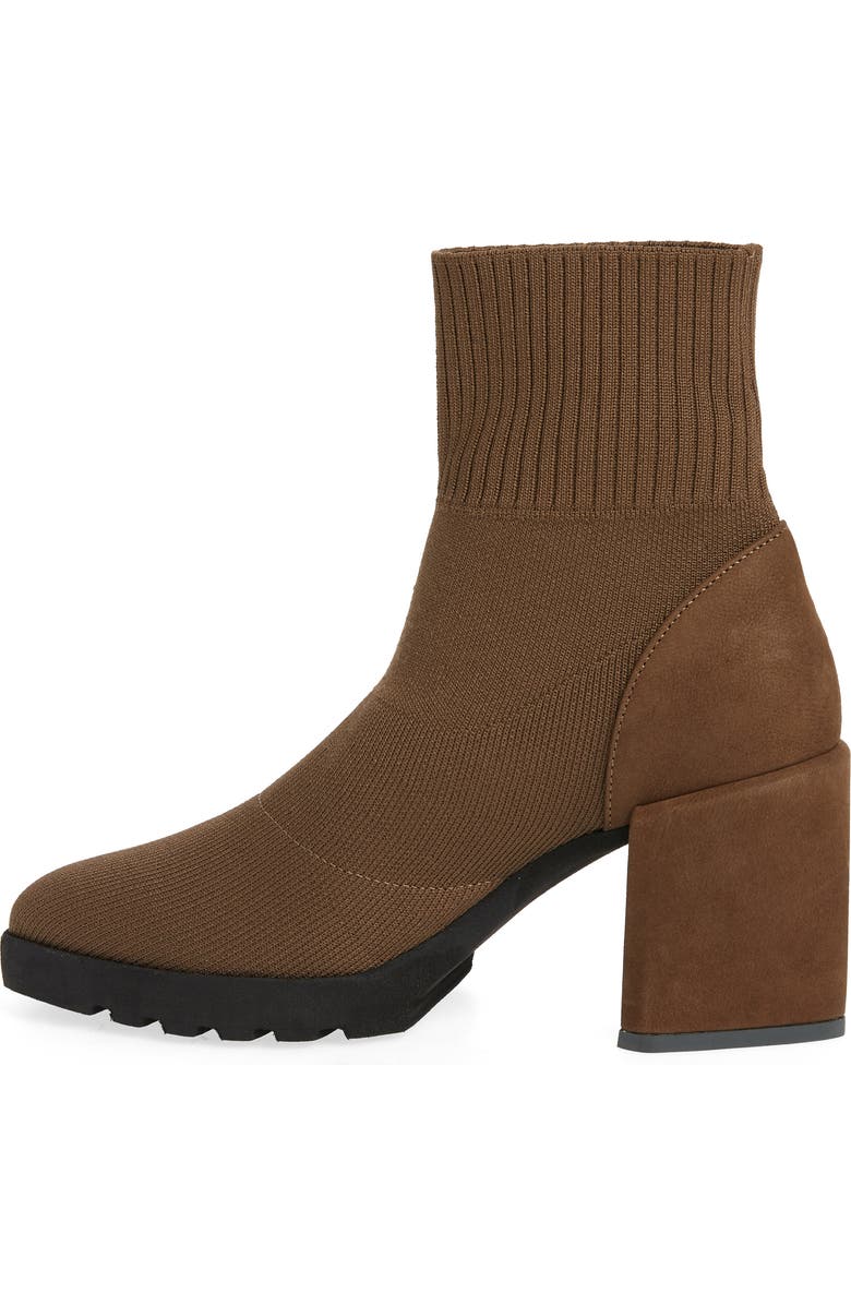 Eileen Fisher Spell Stretch Knit Bootie, Alternate, color, Antelope