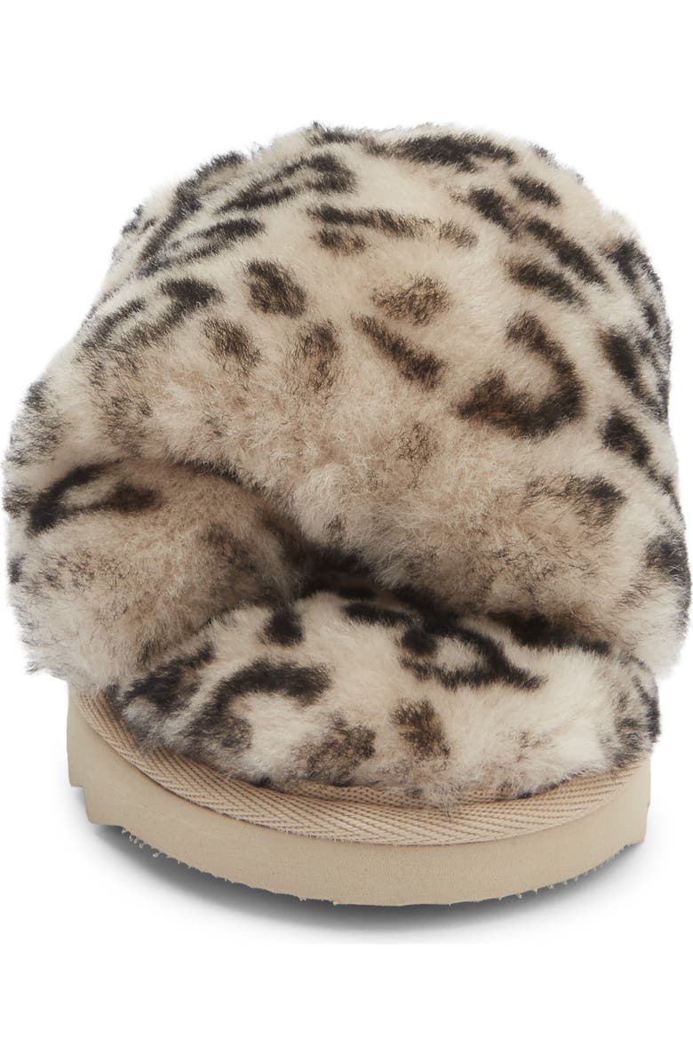 EZ Feet Genuine Shearling Mule, Alternate, color, Leopard