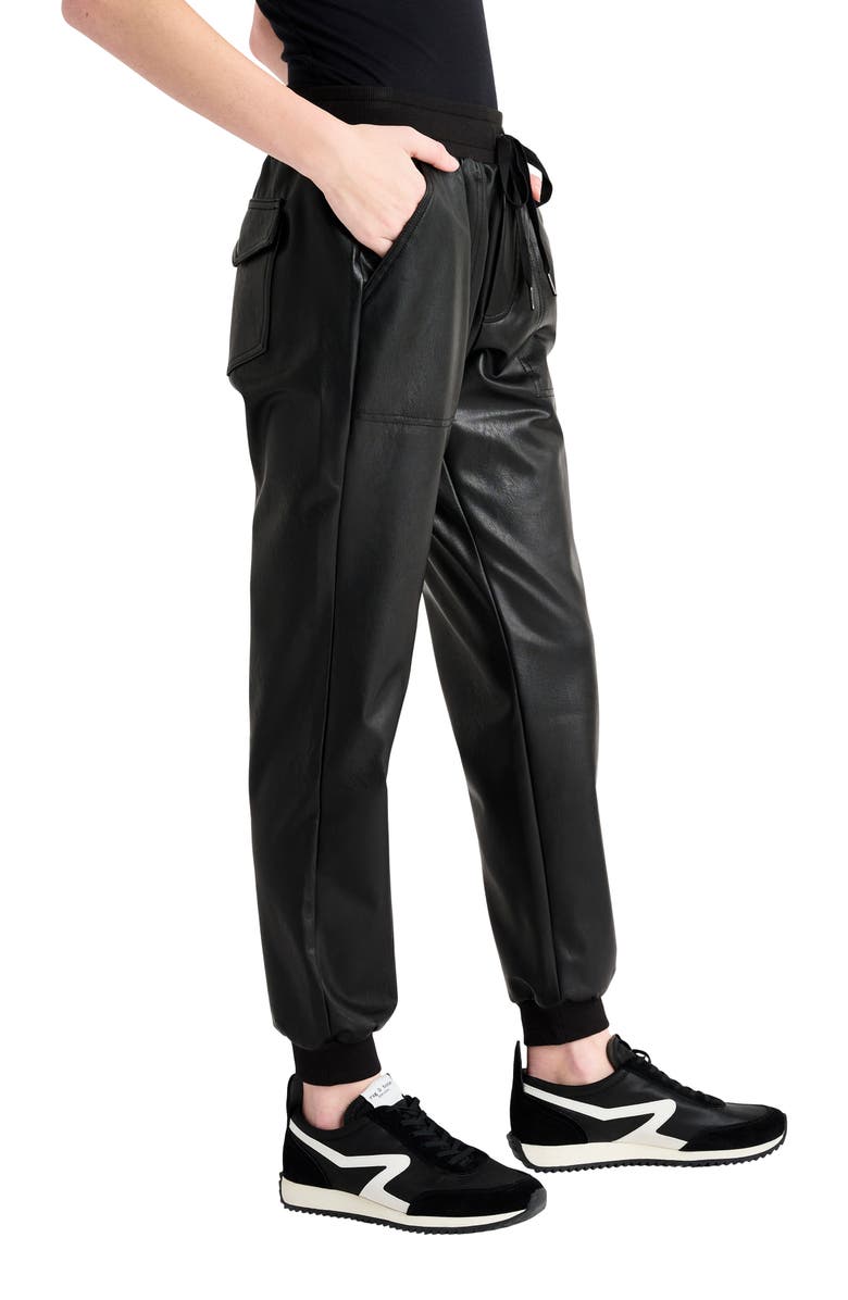 Splendid Faux Leather Joggers, Alternate, color, 