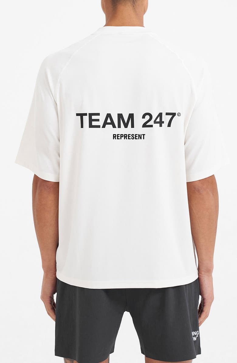 247 Team 247 Oversize Graphic T-Shirt, Alternate, color, Flat White