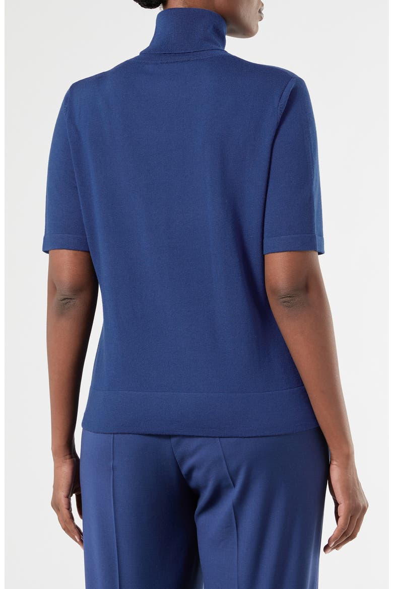 Turtleneck Virgin Wool Sweater, Alternate, color, CORNFLOWER