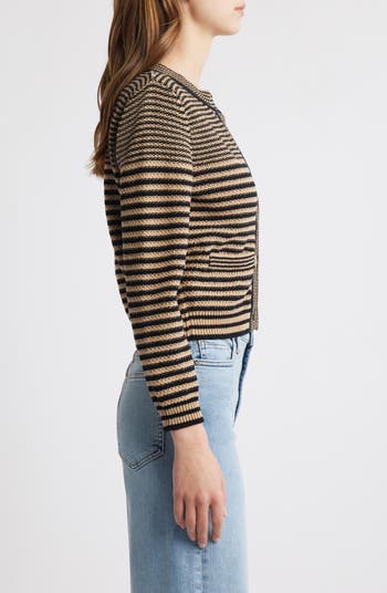 Stripe Cardigan Sweater