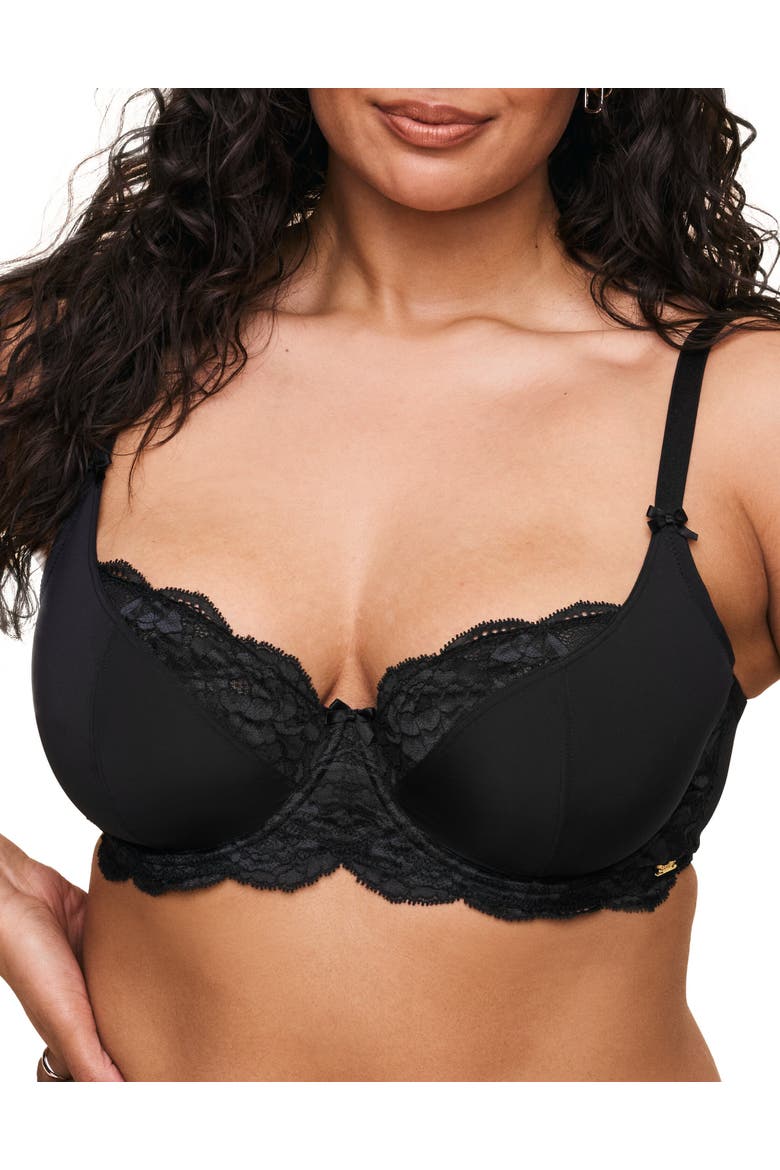 Vicky Unlined Full Coverage Bra, Main, color, Black