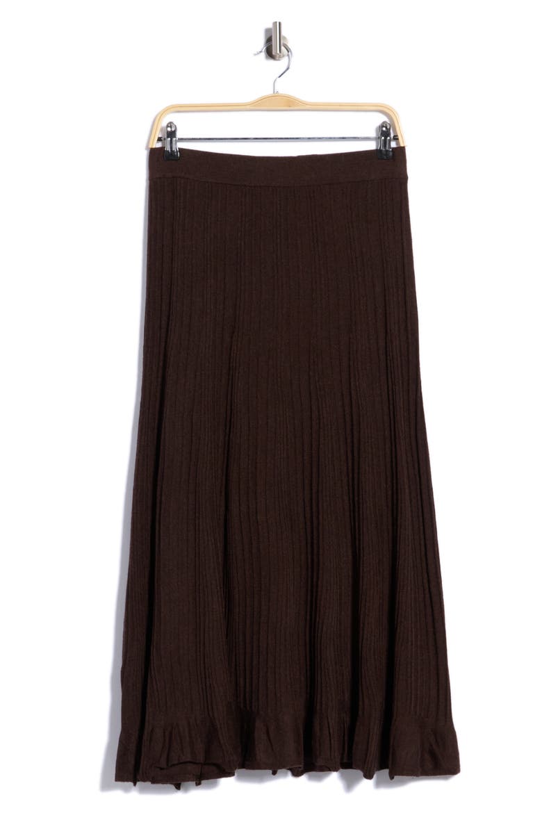 Midi Sweater Skirt, Main, color, DKBROWN-DARK BROWN