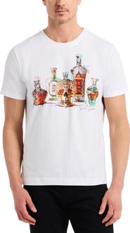 Robert Graham Liquid Skull Cotton Graphic T-Shirt