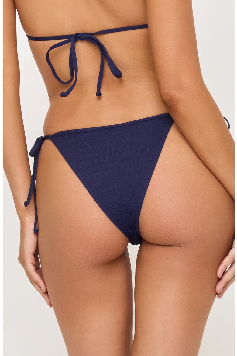 Levy Bitsy Side Tie Bikini Bottoms, Alternate, color, MIDNIGHT BLUE