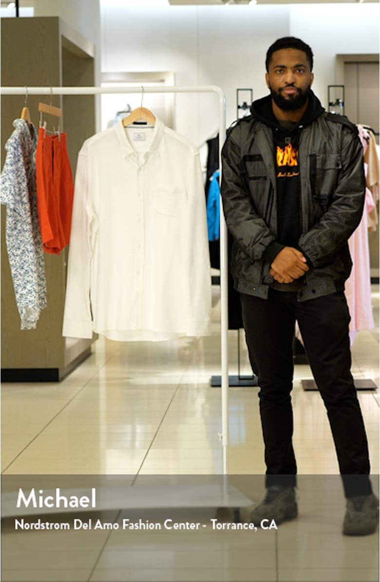 Graham Long Sleeve Seersucker Button-Up Shirt, sales video thumbnail