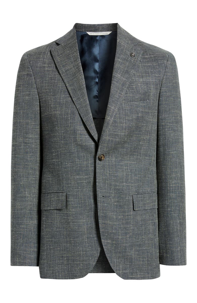 Jack Victor Midland Plain Weave Sport Coat, Alternate, color, Olive