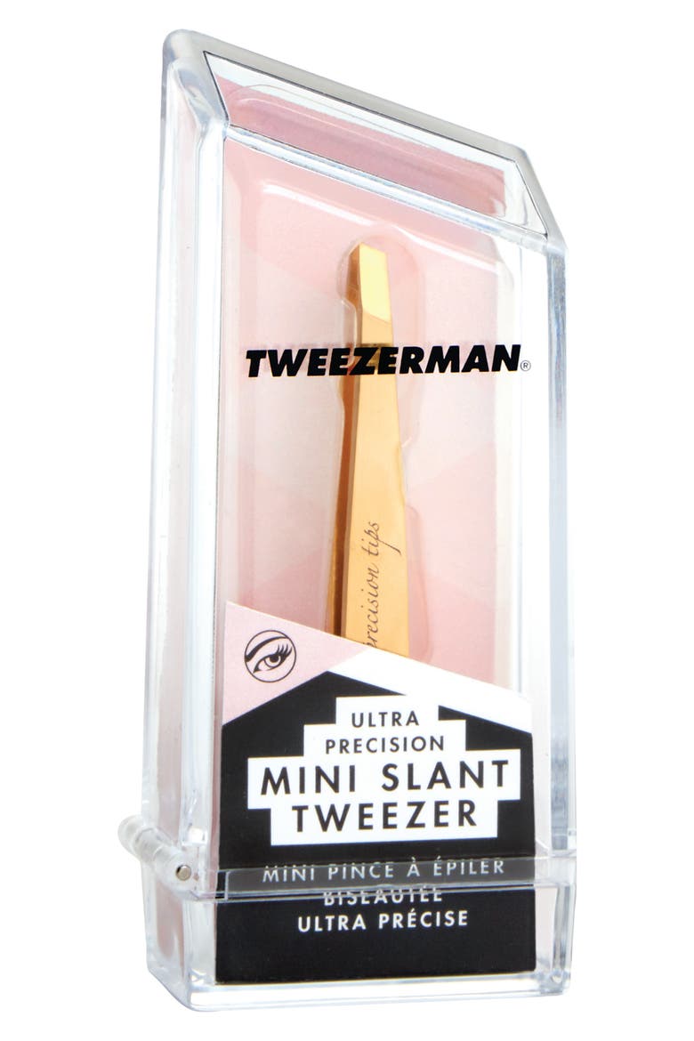 Ultra Precision Mini Slant Tweezer, Alternate, color, NO COLOR