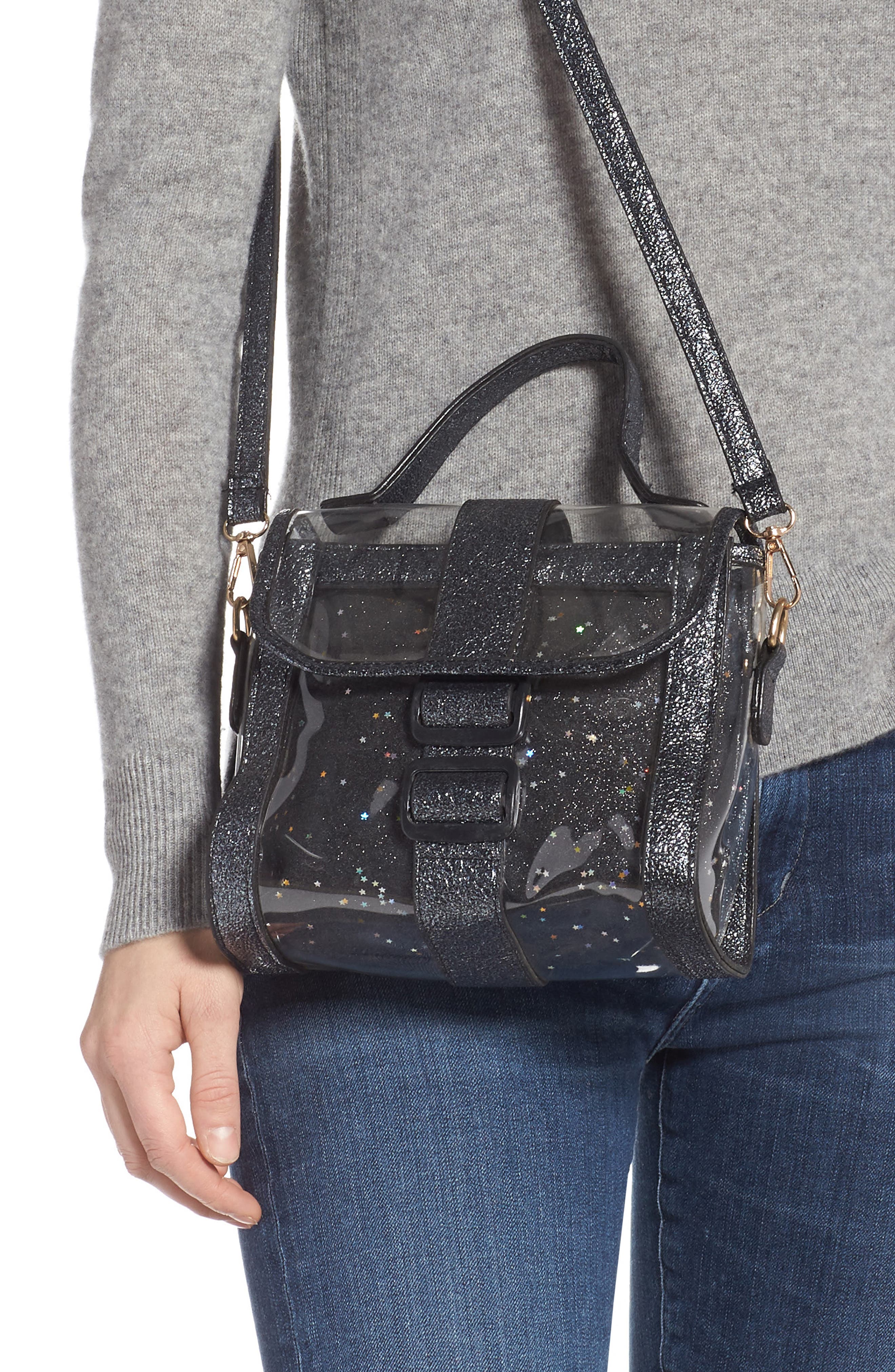 Knotty Translucent Top Handle Satchel, Alternate, color, 