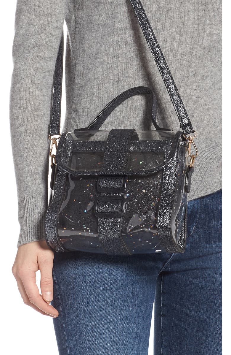 Knotty Translucent Top Handle Satchel, Alternate, color,