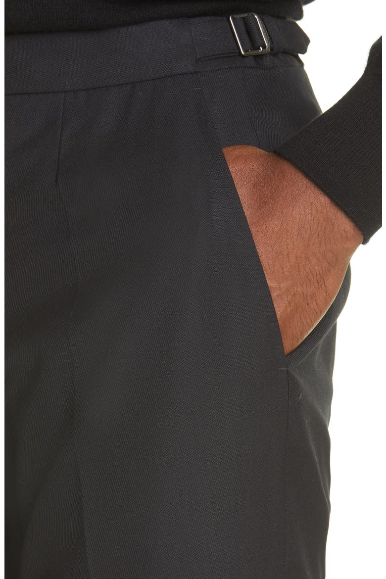 Achillfarm Merino Wool Trousers, Alternate, color, BLACK