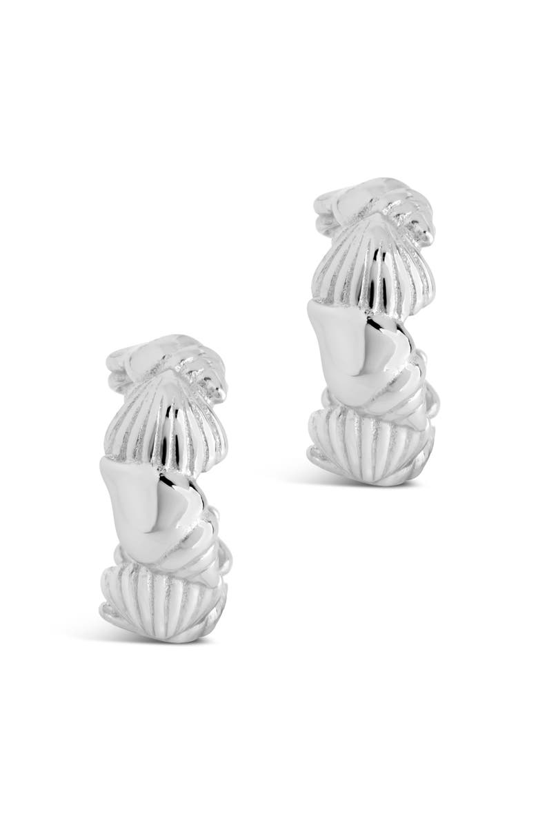 Sterling Forever Cali Ear Cuffs, Alternate, color, Silver