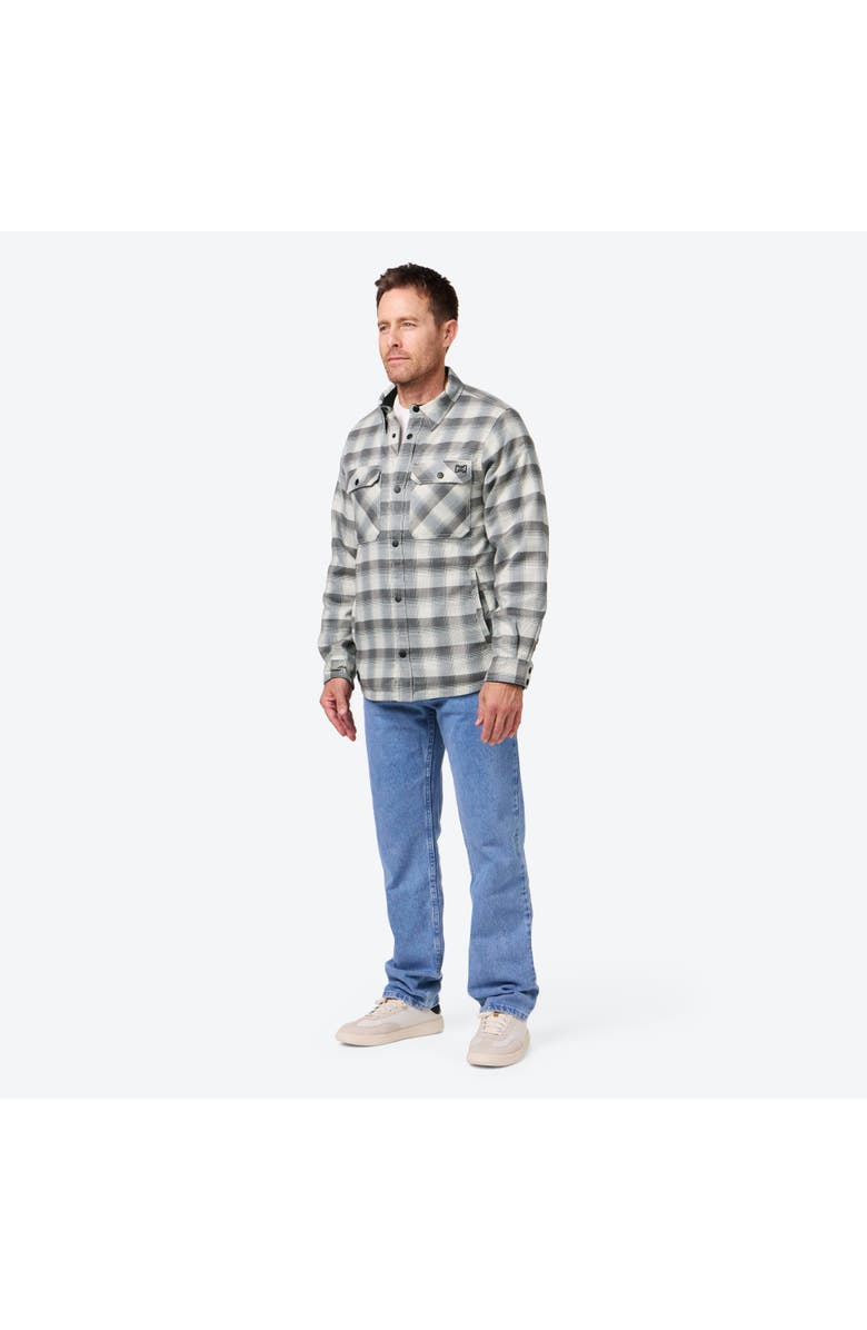 Mobile Warming 3 Season Flannel Heated Shirt Jacket, Alternate, color, Grey