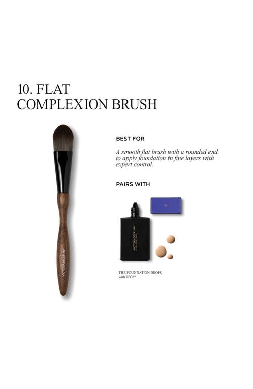 Victoria Beckham 10 Flat Complexion Brush In Transparent