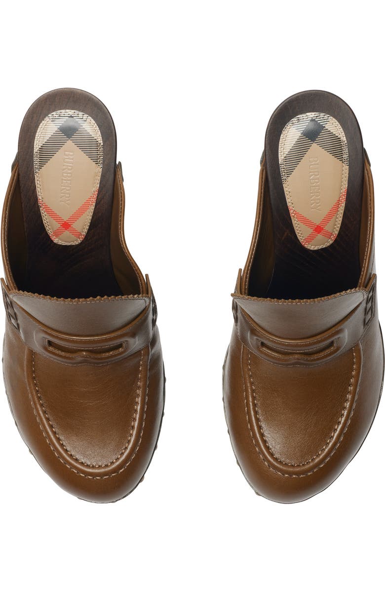 Burberry Leather Potter Clogs, Alternate, color, Splinter