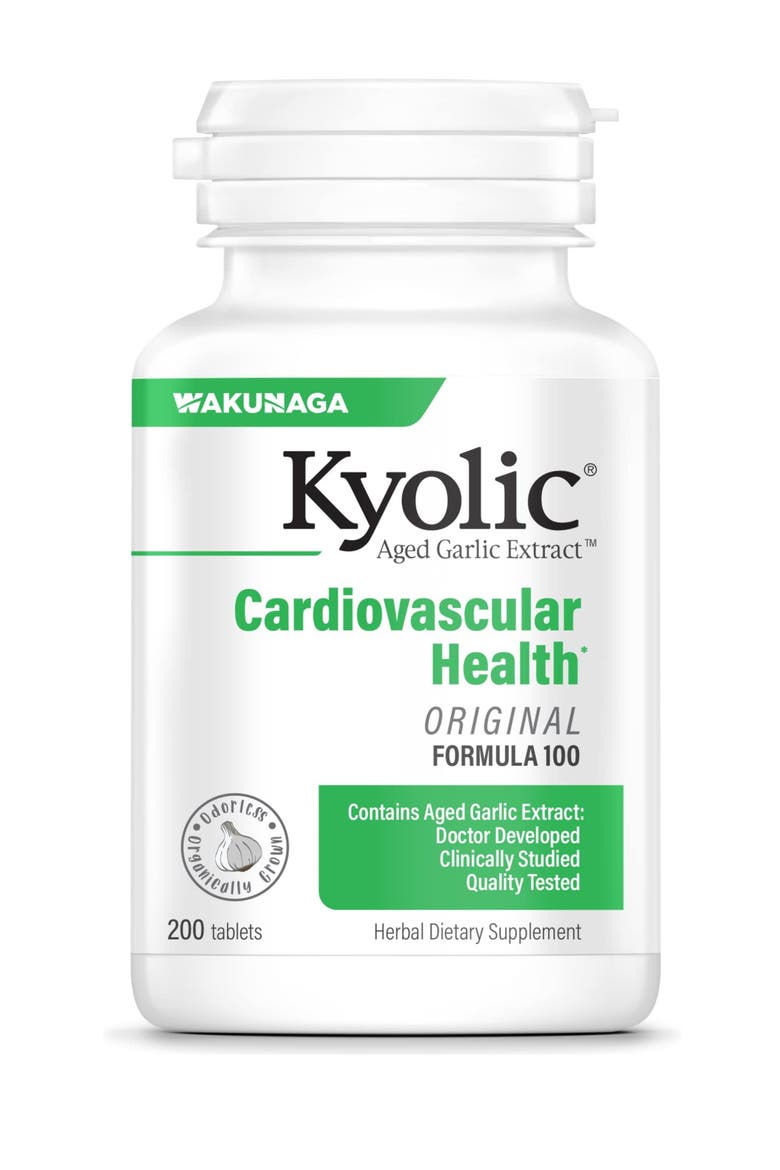 Aged Garlic Extract Formula 100, Cardiovascular Health, 200 tablets., Main, color, None