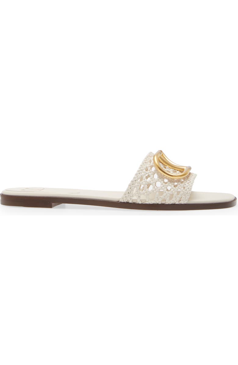 Valentino Garavani CROCHET VLOGO SLIDE SANDAL, Alternate, color,