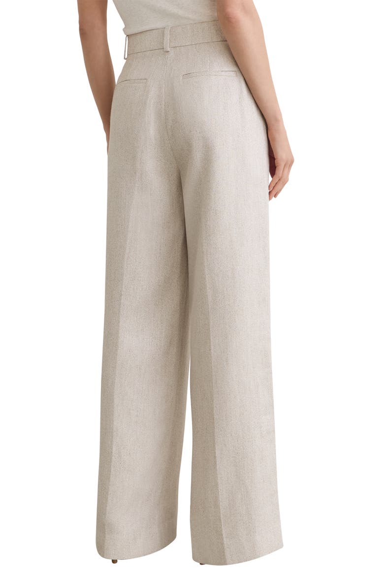 Nolah Wide Leg Linen Blend Pants, Alternate, color, NEUTRAL
