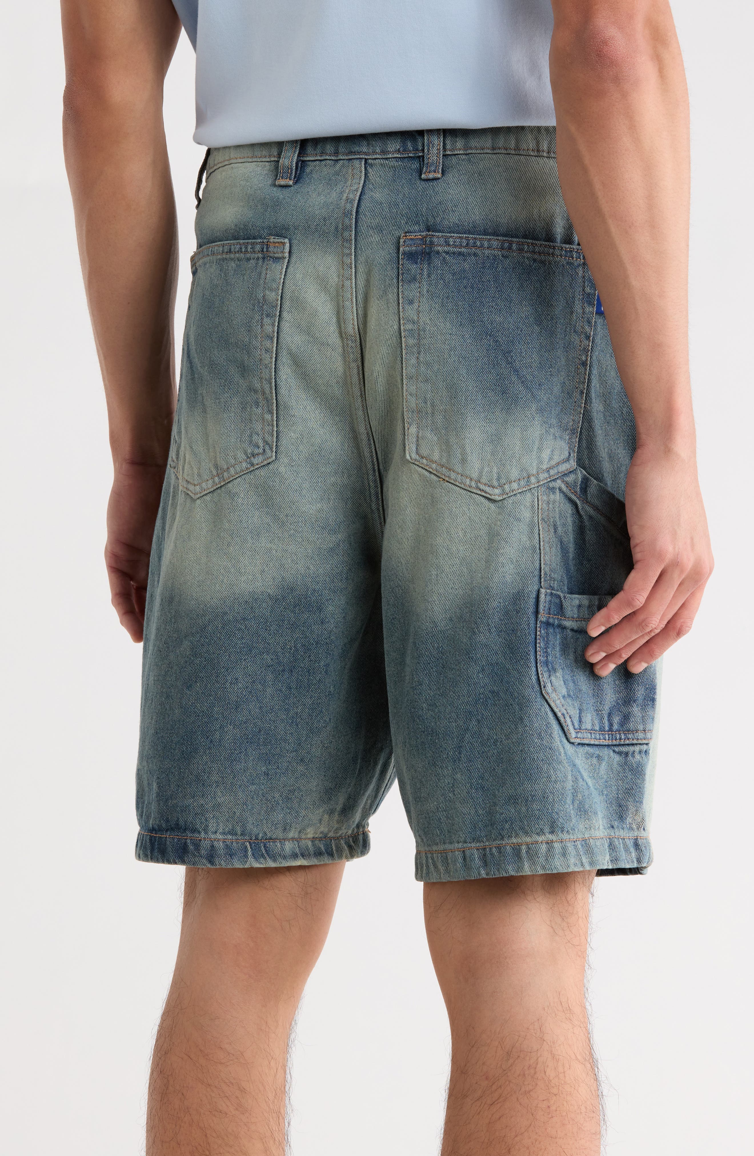 Cotton Denim Shorts - image 4