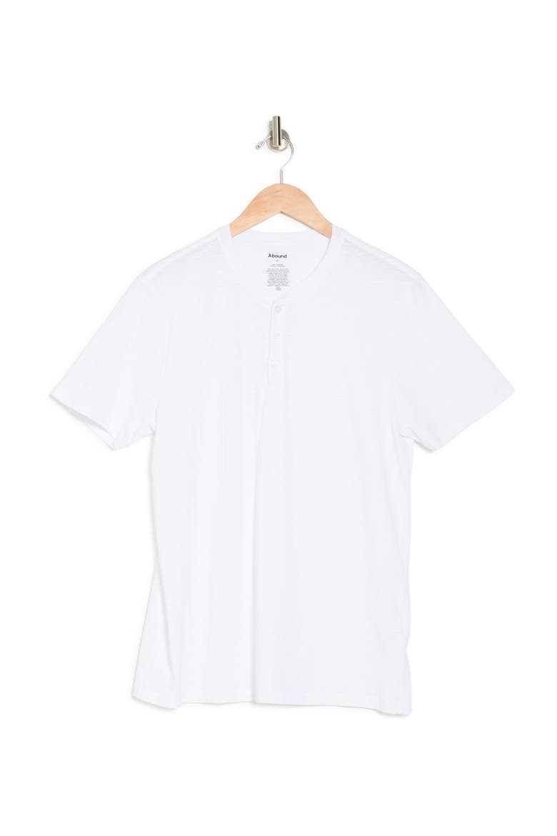 Short Sleeve Henley T-Shirt, Alternate, color, WHITE