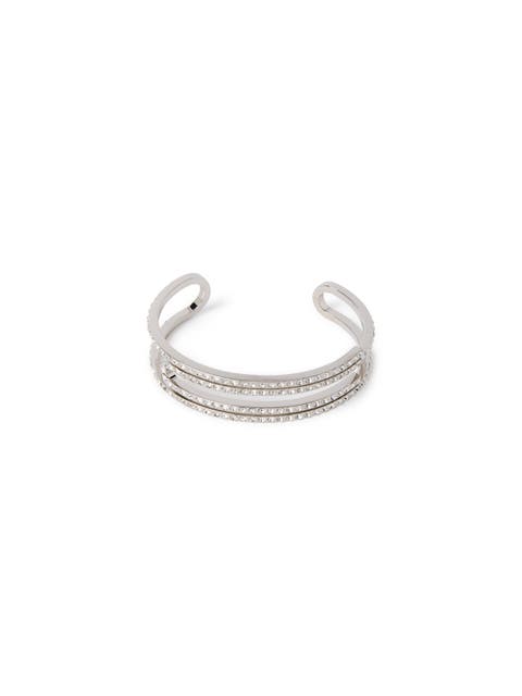 Women's Silver Paper Clip Cuff