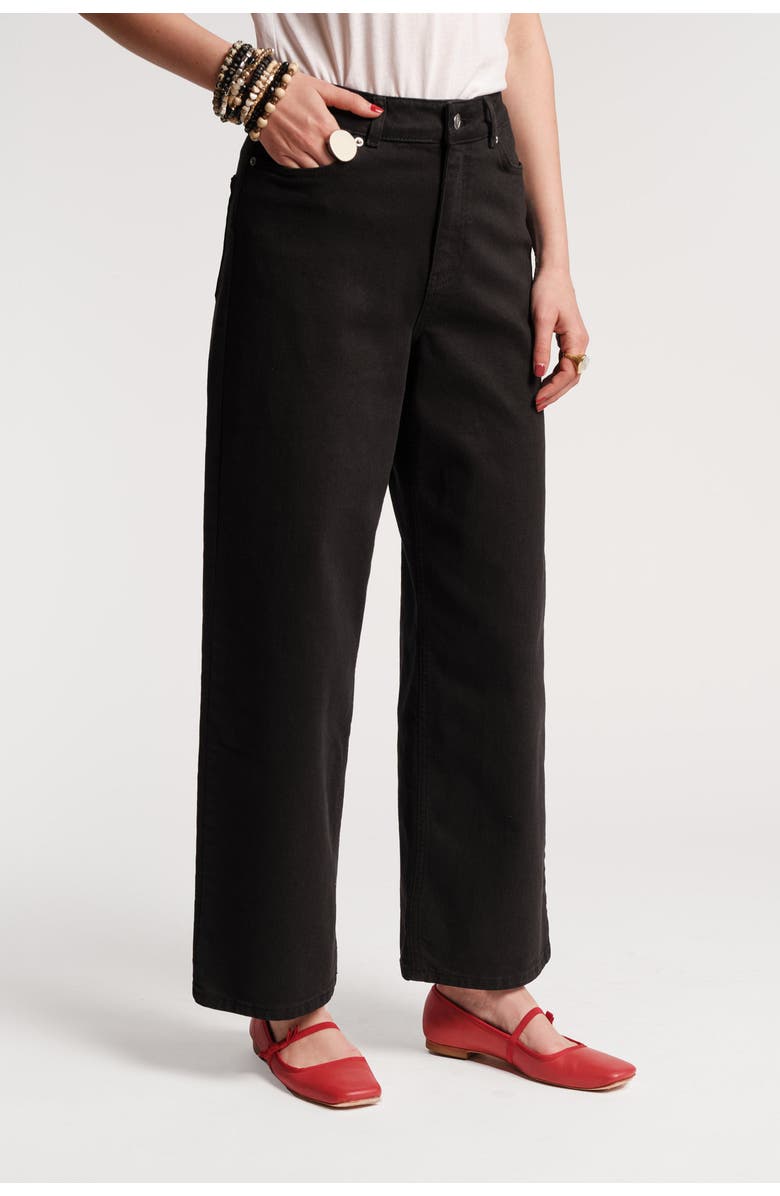 Frances Valentine Ace Jean Solid Stretch Denim, Alternate, color, Black