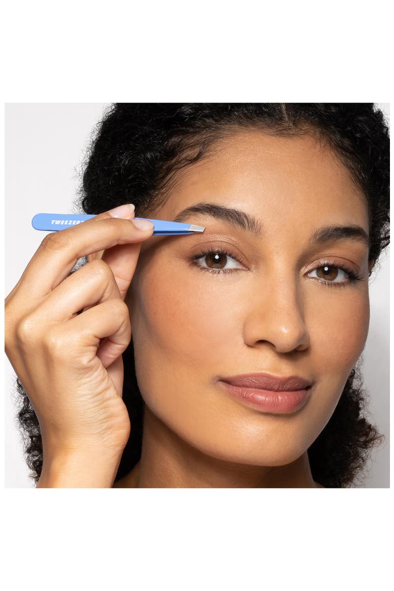 Lapis Blue Slant Tweezer, Alternate, color, BLUE
