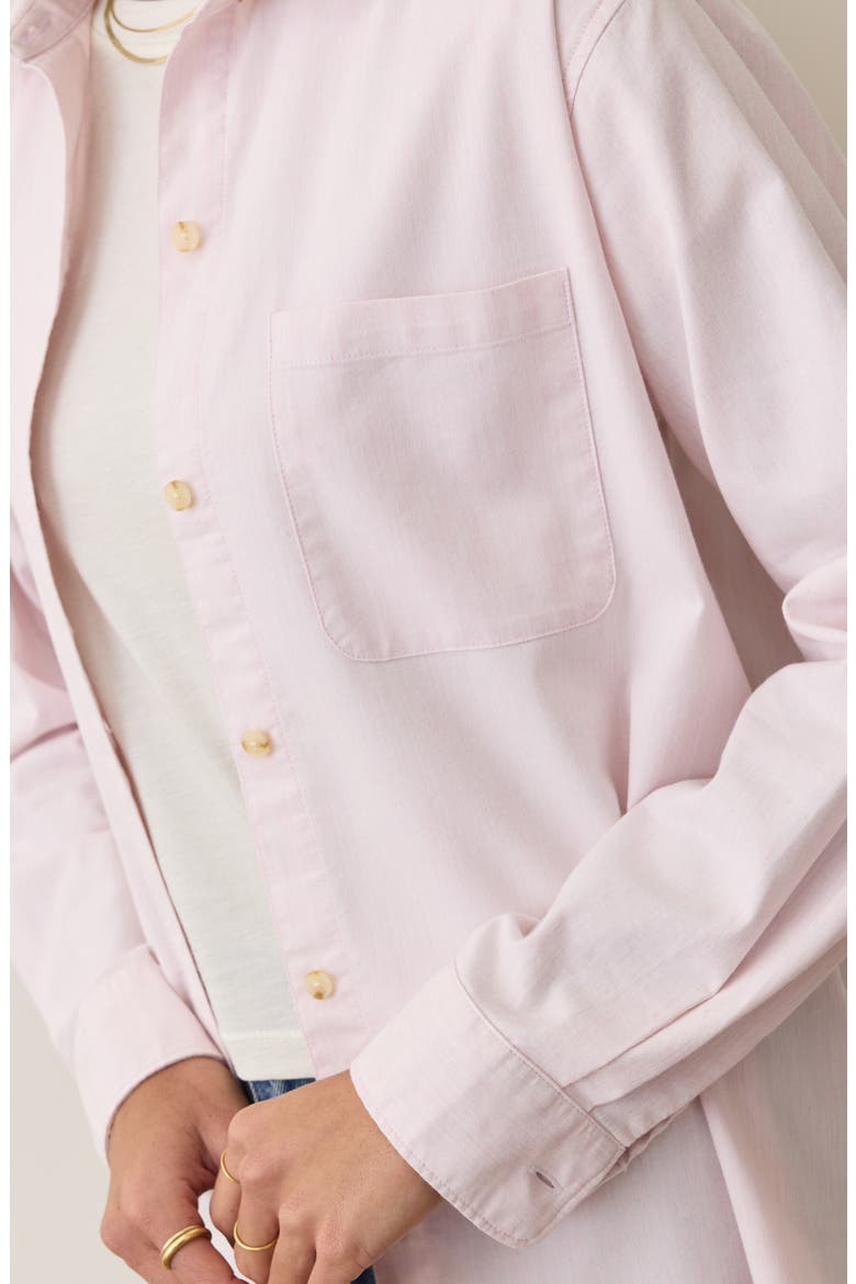 Jane California Relaxed Button-Up Shirt, Alternate, color, LILAS