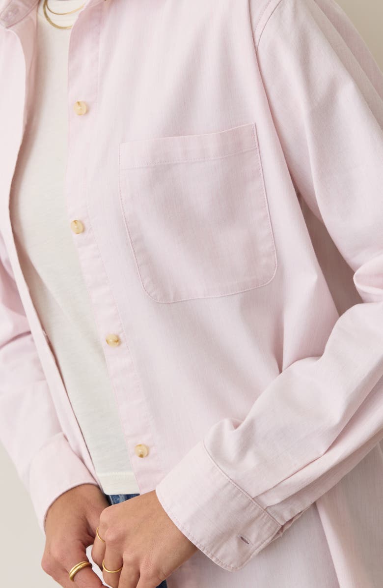 Marine Layer Jane California Relaxed Button-Up Shirt, Alternate, color, Lilas