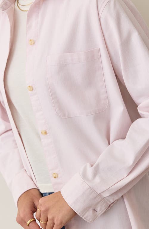 Marine Layer Jane California Relaxed Button-up Shirt In Gold