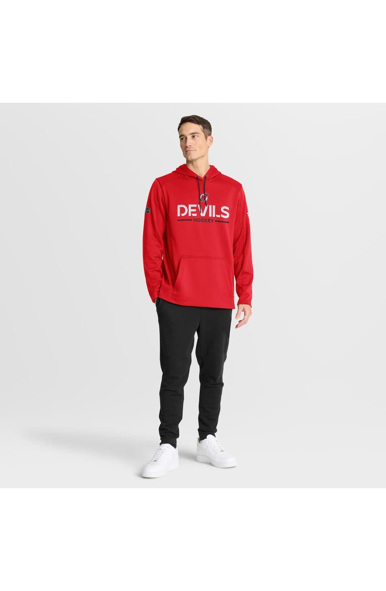 FANATICS Men's Fanatics Red New Jersey Devils Authentic Pro Rink Hoodie, Alternate, color, Red