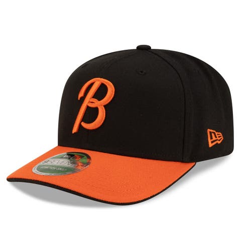 Men's New Era  Black/Orange Baltimore Orioles Player Replica 9SEVENTY Adjustable Hat