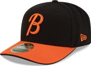 New Era Men's New Era  Black/Orange Baltimore Orioles Player Replica 9SEVENTY Adjustable Hat