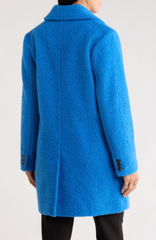 Bcbgeneration Women's Double-breasted Boucle Coat, Created For Macy's In Blue