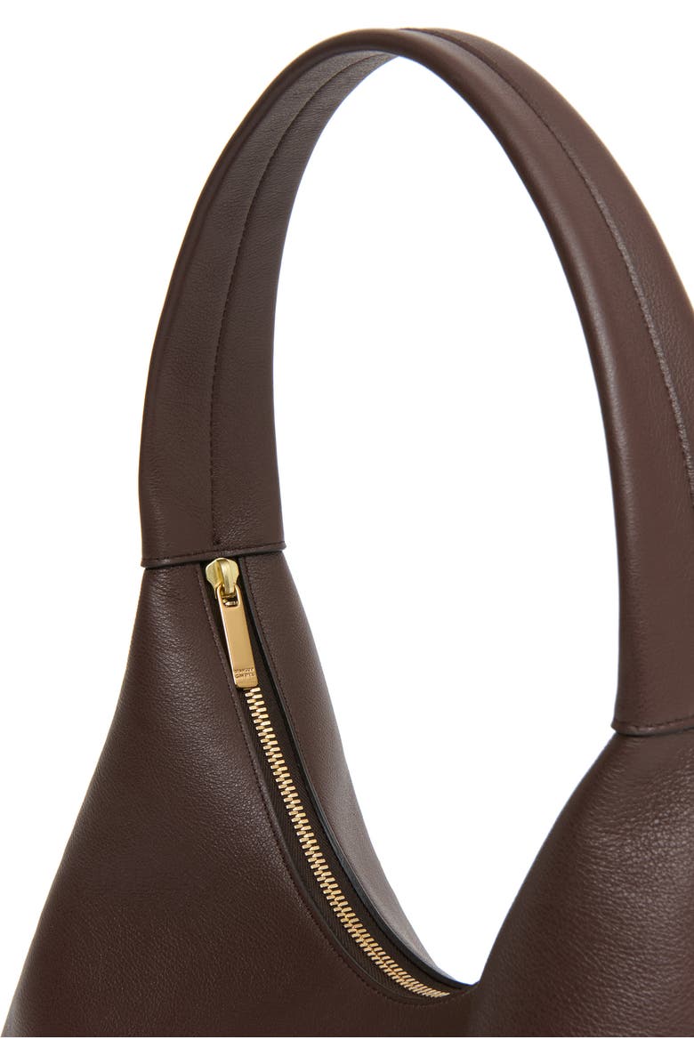 Mansur Gavriel Candy Baguette Leather Shoulder Bag, Alternate, color, Chocolate