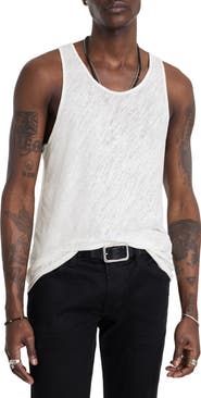 John Varvatos Broome Slim Fit Linen Tank