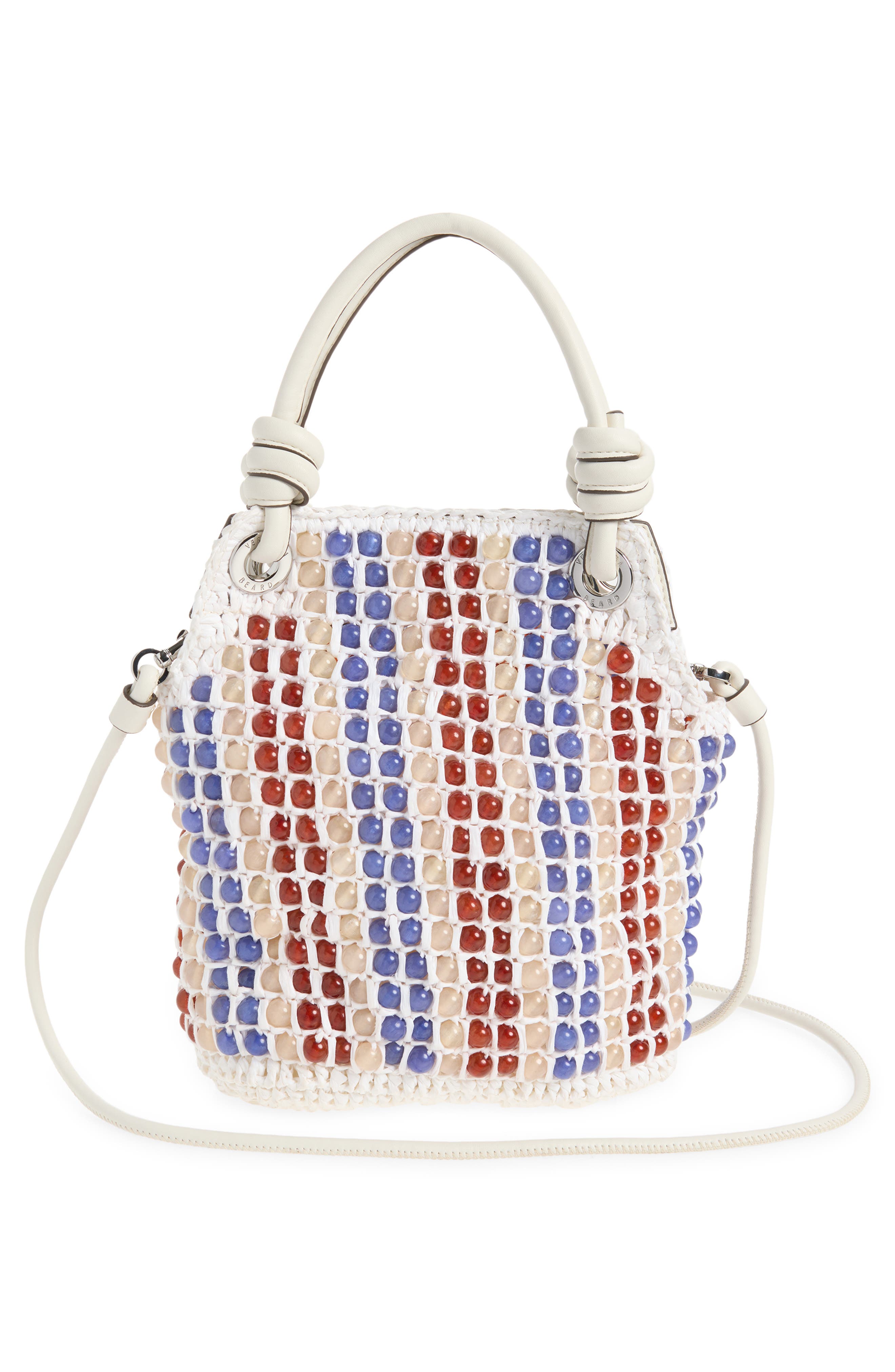 Small Slouch Beaded Bag, Alternate, color, OFF WHITE MULTI