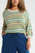 Seasalt Cornwall Knavock Stripe Cotton & Linen Sweater